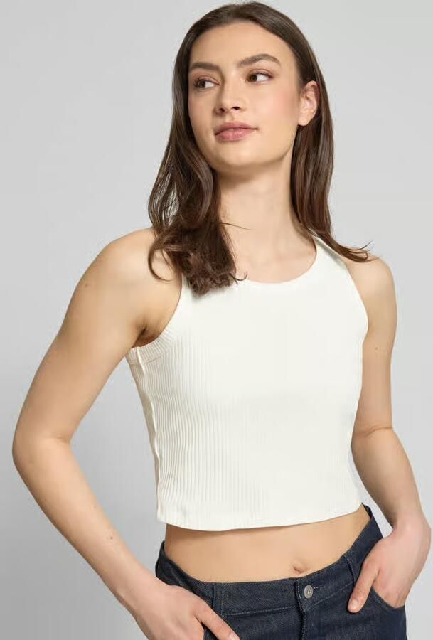 Marc O'Polo DENIM slim fit top van katoenmix