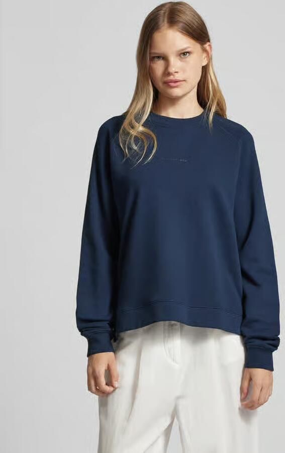 Marc O'Polo DENIM Sweatshirt In moderne O-vorm losjes gesneden met raglanmouwen - Foto 2
