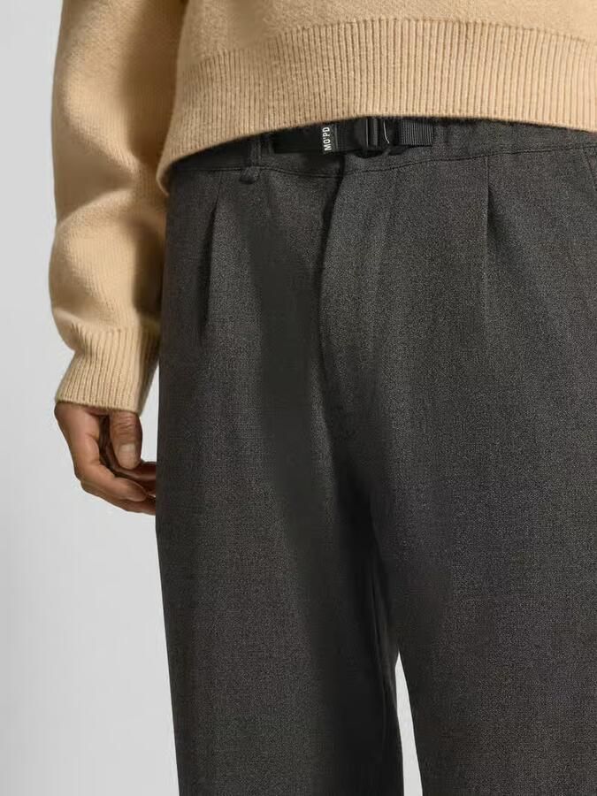 Marc O'Polo DENIM Tapered bandplooibroek met viscose - Foto 2