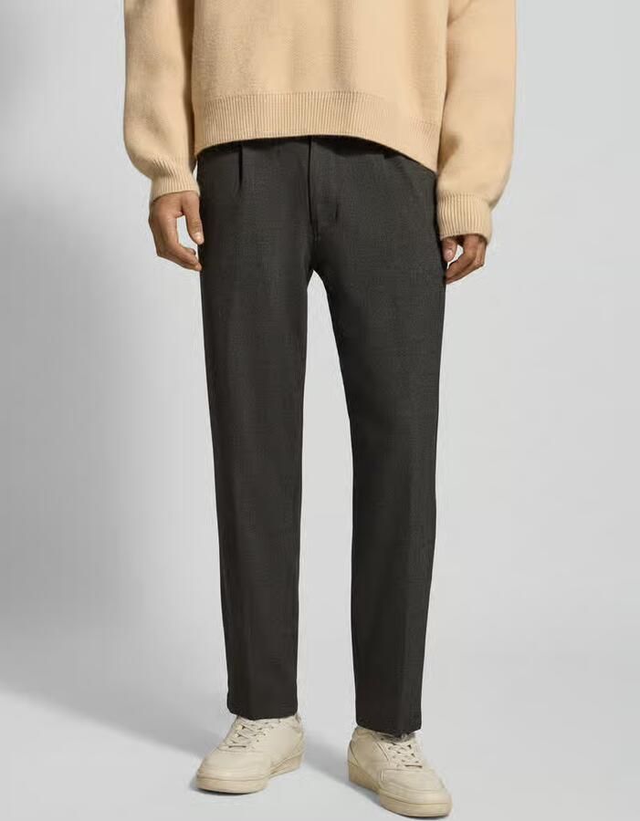 Marc O'Polo DENIM Tapered bandplooibroek met viscose - Foto 2