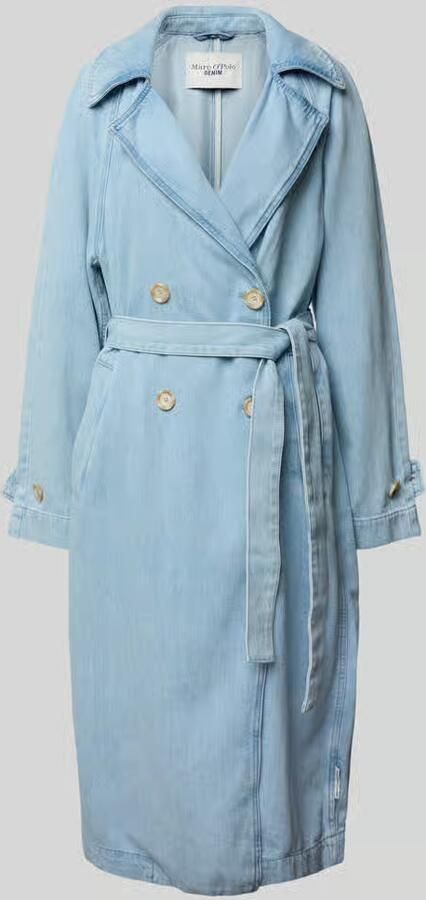 Marc O'Polo DENIM Lange jeansjas met strikceintuur