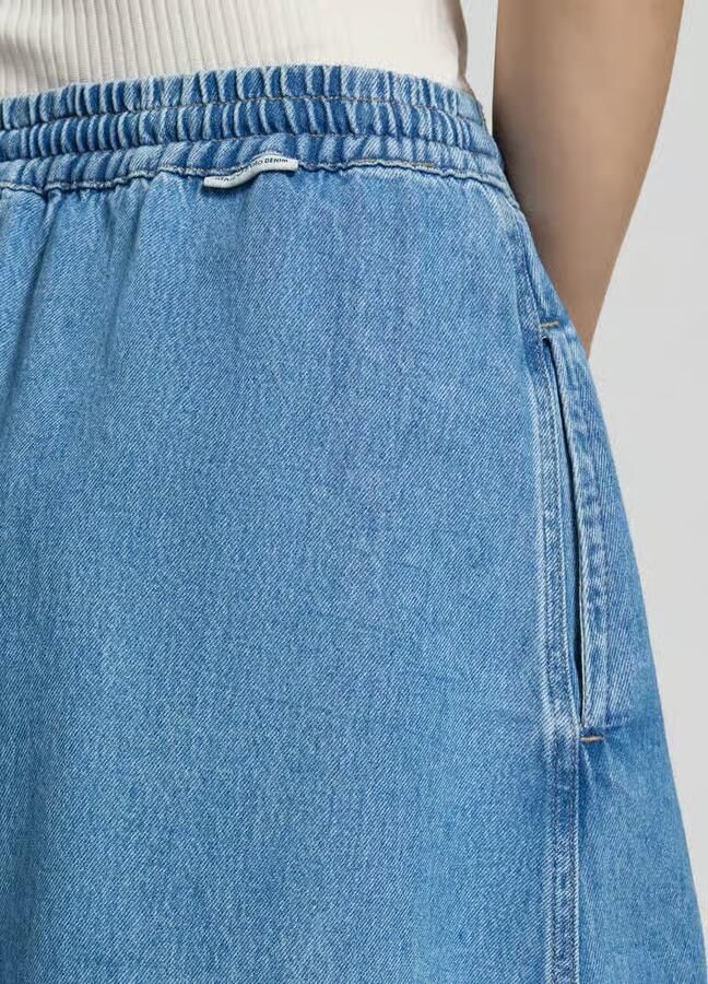 Marc O'Polo DENIM Uitlopende jeansrok van puur katoen