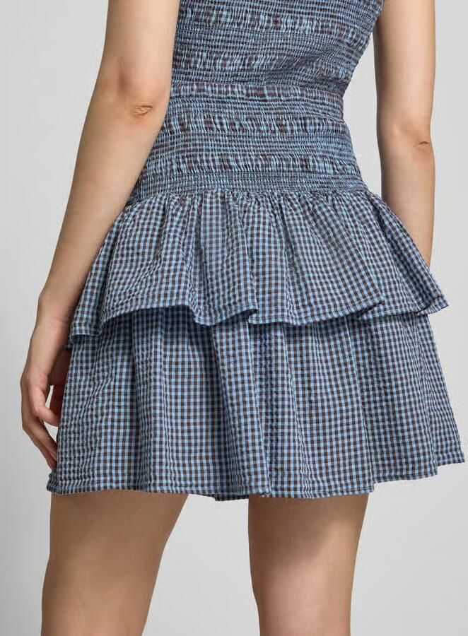 Marc O'Polo DENIM Uitlopende mini-rok van katoenmix