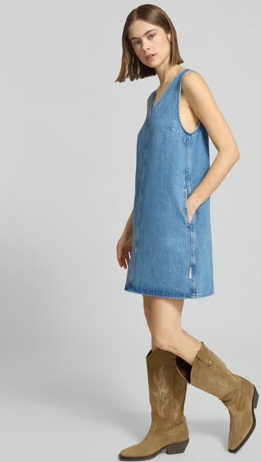 Marc O'Polo DENIM Vloeiende jeansjurk van katoenmIx - Foto 2