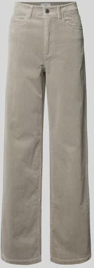 Marc O'Polo DENIM Wide leg corduroy broek van katoenmix