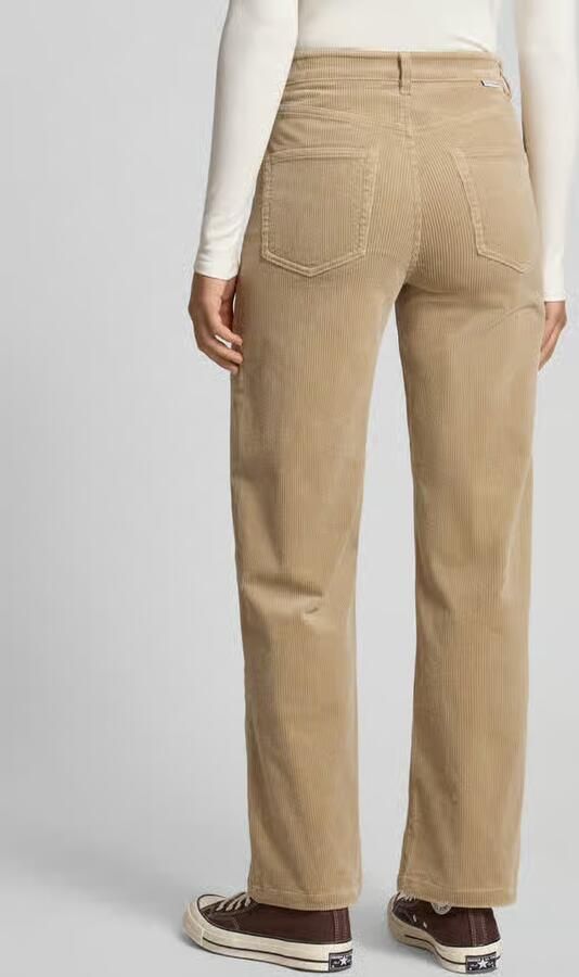 Marc O'Polo DENIM Wide leg corduroy broek van katoenmix