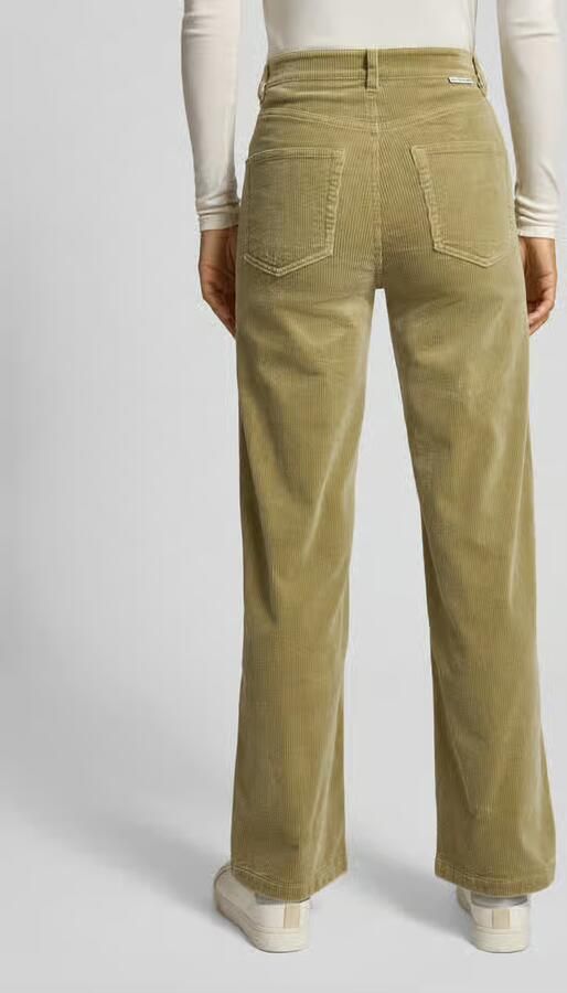 Marc O'Polo DENIM Wide leg corduroy broek van katoenmix
