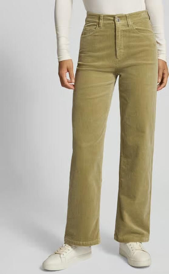 Marc O'Polo DENIM Wide leg corduroy broek van katoenmix - Foto 2