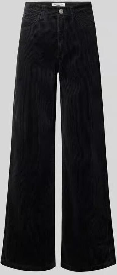 Marc O'Polo DENIM Wide Leg corduroy broek van katoenmix model 'Tomma'