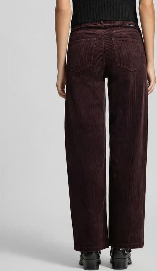 Marc O'Polo DENIM Wide Leg corduroy broek van katoenmix model 'Tomma' - Foto 3