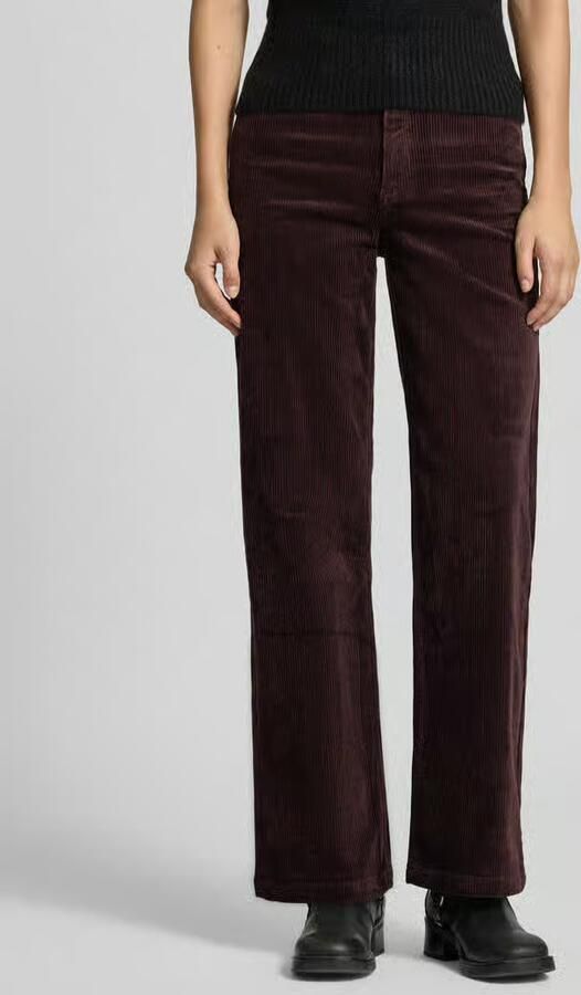 Marc O'Polo DENIM Wide Leg corduroy broek van katoenmix model 'Tomma' - Foto 2