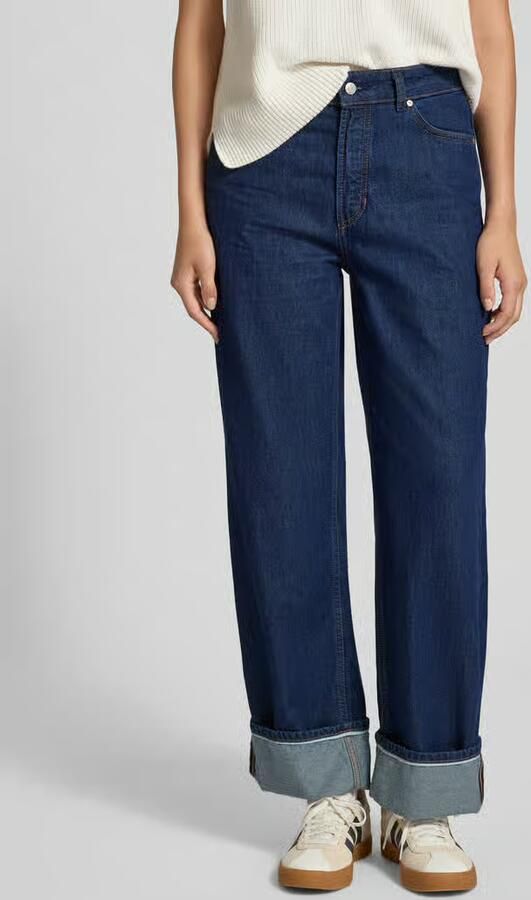 Marc O'Polo DENIM Wide leg jeans van zuiver katoen - Foto 2