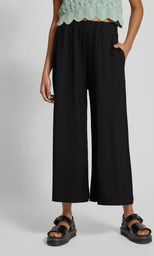 Marc O'Polo DENIM Wide leg stoffen broek met verkort model - Foto 2