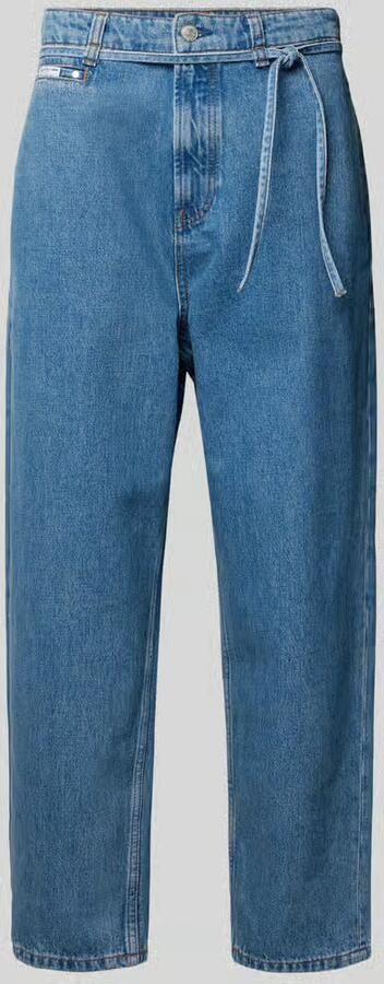 Marc O'Polo DENIM Wide Leg tapered fit jeans van katoen-ananasvezelmix model 'ISAK' - Foto 2