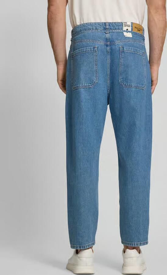 Marc O'Polo DENIM Wide Leg tapered fit jeans van katoen-ananasvezelmix model 'ISAK'