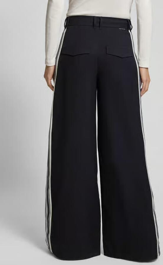 Marc O'Polo DENIM Wijdvallende broek Met viscose Model 'LIV'