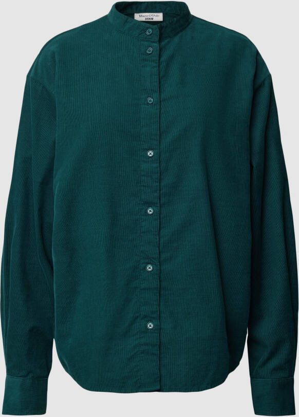 Marc O'Polo Baby ribfluwelen blouse normaal Green Dames