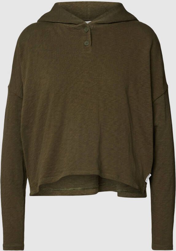 Marc O'Polo DENIM Capuchonshirt met 2 knopen bij de hals