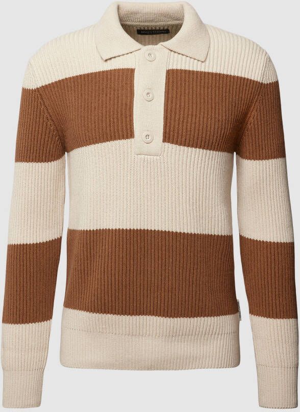 Marc O'Polo Gebreide pullover met streepmotief