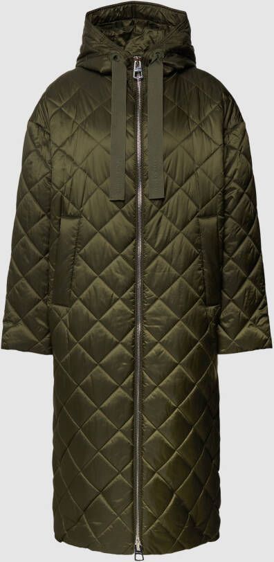 Marc O'Polo Loose hooded quilted coat Groen Dames - Foto 1
