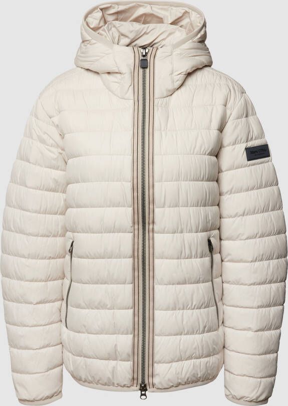 Marc O'Polo Lightweight hooded quilted jacket Bruin Heren