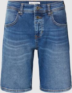 Marc O'Polo Jeansshorts met labelpatch
