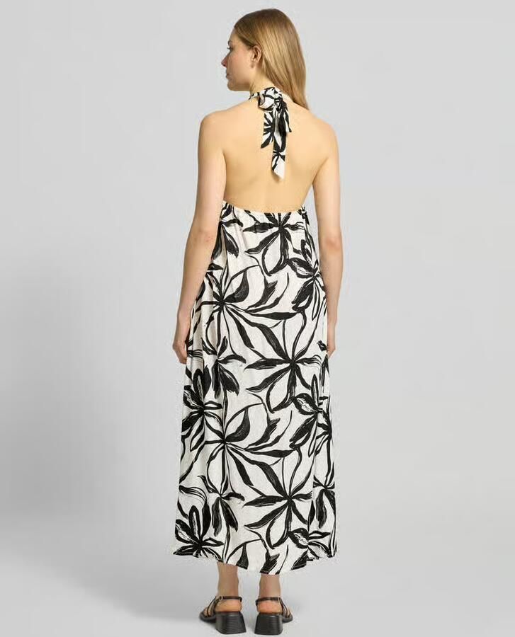 Marc O'Polo A-lijn strandjurk van pure viscose model 'ABSTRACT FLORAL DRESS' - Foto 2