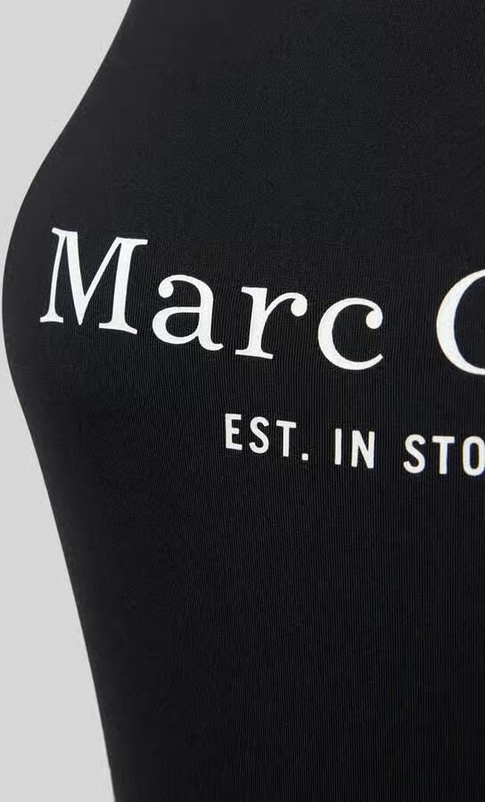 Marc O'Polo Badpak Essentials sneldrogend diepe ruguitsnijding logo-belettering - Foto 5