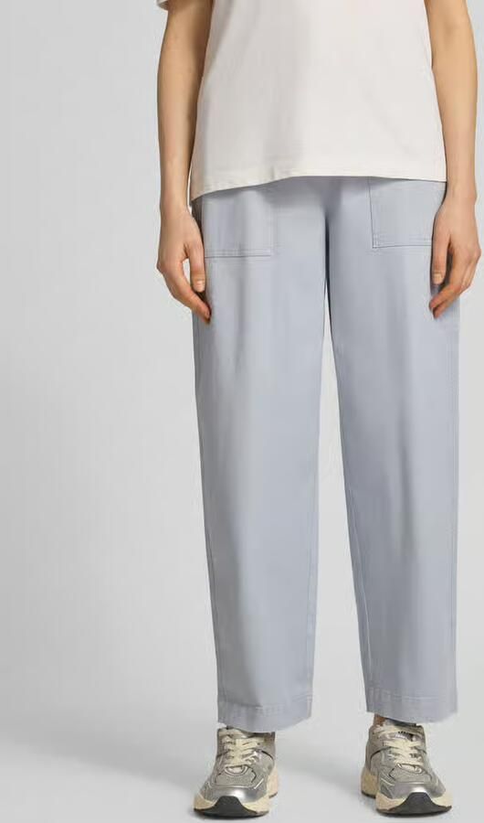 Marc O'Polo barrel fit broek van katoenmix - Foto 3