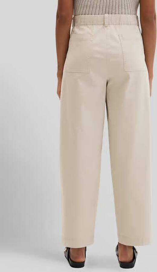 Marc O'Polo barrel fit broek van katoenmix