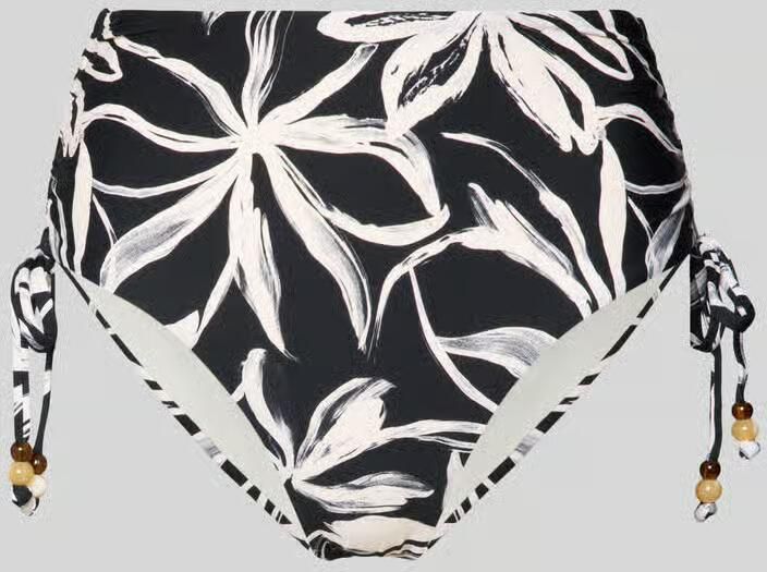 Marc O'Polo Bikinibroekje met labelapplicatie model 'ABSTRACT FLORAL HIGH WAIS' - Foto 2