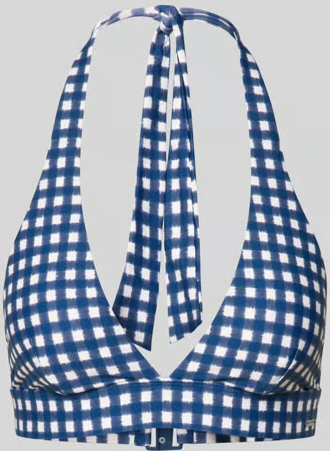 Marc O'Polo Bikinitop met halter model 'GINGHAM TRIANGLE TOP' - Foto 2