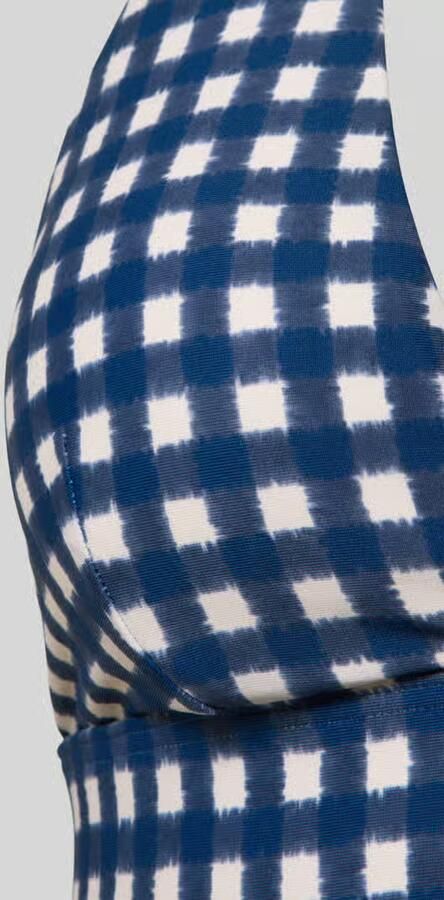 Marc O'Polo Bikinitop met halter model 'GINGHAM TRIANGLE TOP'