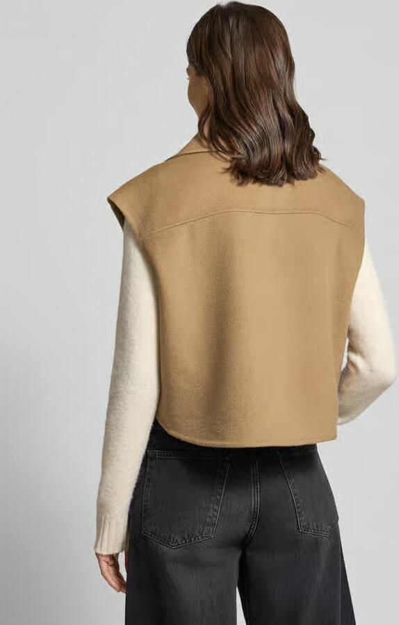 Marc O'Polo Boxy fit gilet van wolmix