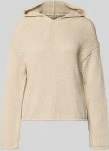 Marc O'Polo boxy fit knitwear-hoodie van katoenmix