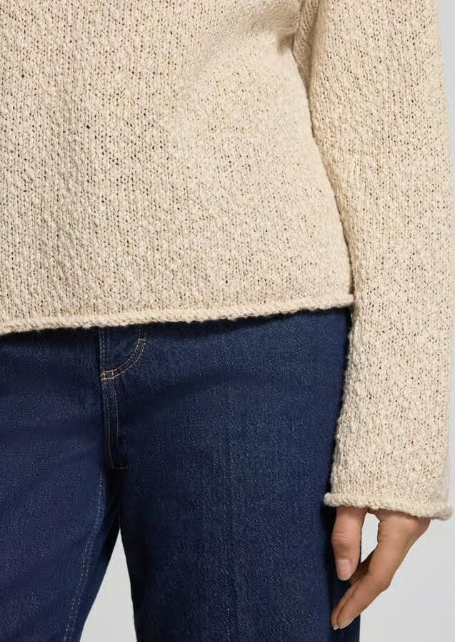 Marc O'Polo boxy fit knitwear-hoodie van katoenmix