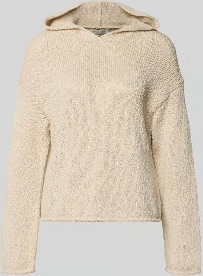 Marc O'Polo boxy fit knitwear-hoodie van katoenmix - Foto 2