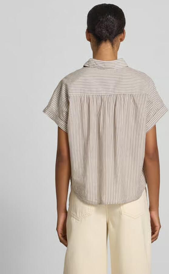 Marc O'Polo boxy fit overhemdblouse van puur katoen - Foto 4