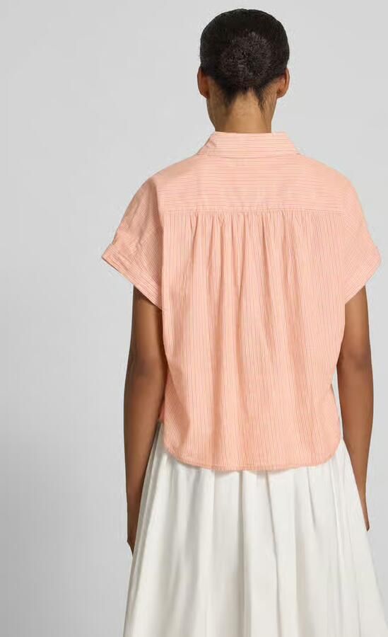 Marc O'Polo boxy fit overhemdblouse van puur katoen - Foto 4