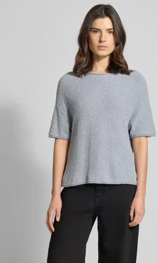 Marc O'Polo Boxy fit pullover van mix van katoen en badstof - Foto 4