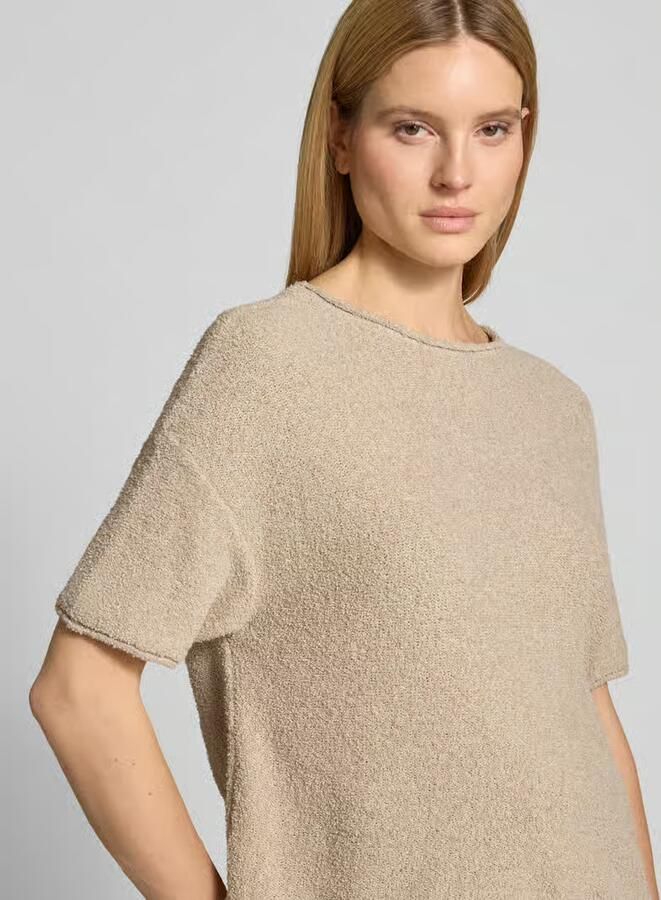 Marc O'Polo Boxy fit pullover van mix van katoen en badstof - Foto 2