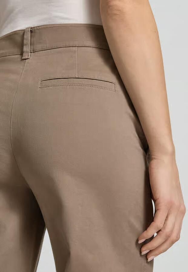 Marc O'Polo broek met rechte pijpen van katoenmix