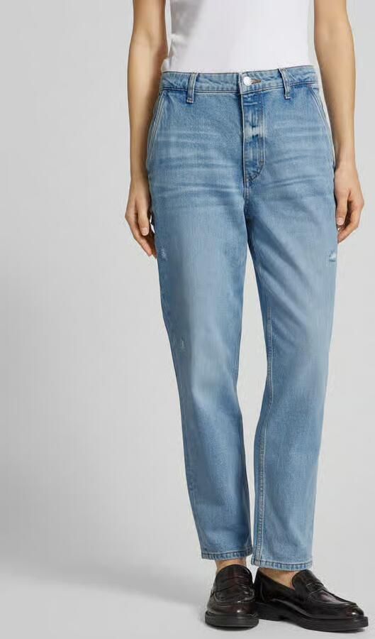 Marc O'Polo Cropped boyfriend jeans van katoenmix model 'IVA' - Foto 2