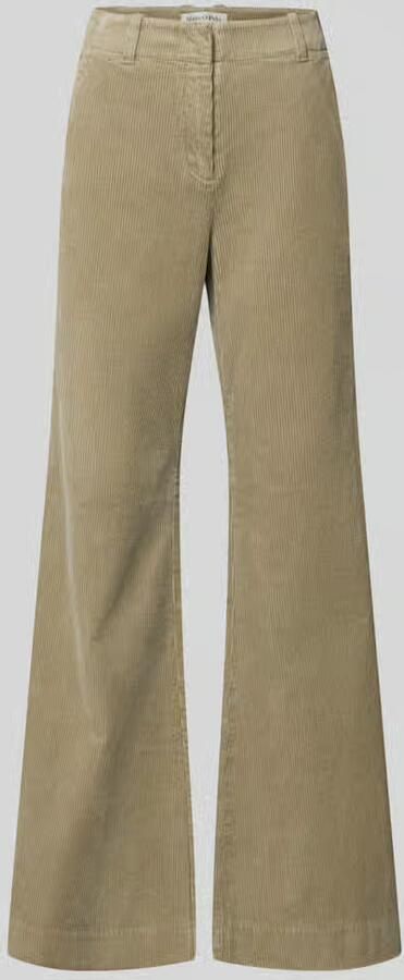 Marc O'Polo flared fit corduroy broek van katoenmix