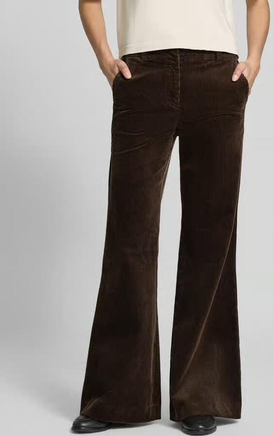 Marc O'Polo flared fit corduroy broek van katoenmix - Foto 2