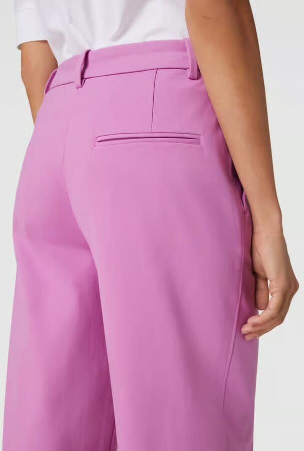 Marc O'Polo Flared stoffen broek in effen design - Foto 2