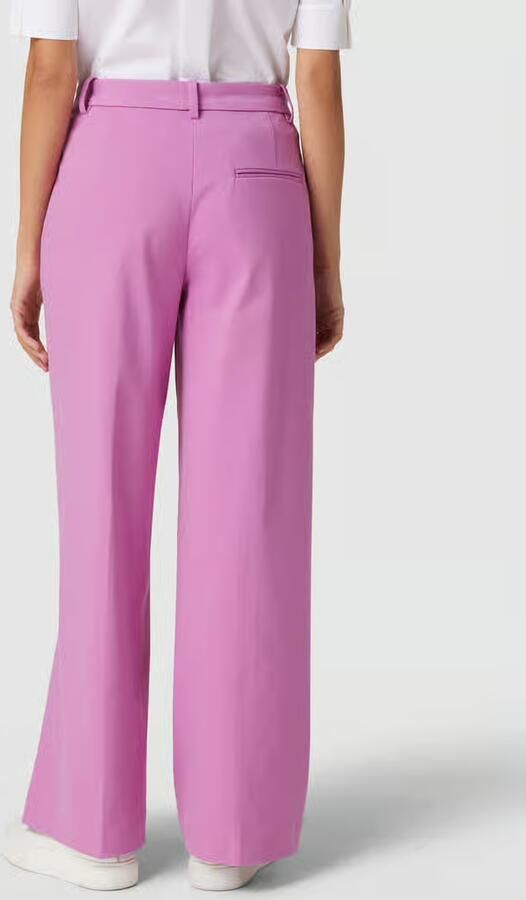 Marc O'Polo Flared stoffen broek in effen design