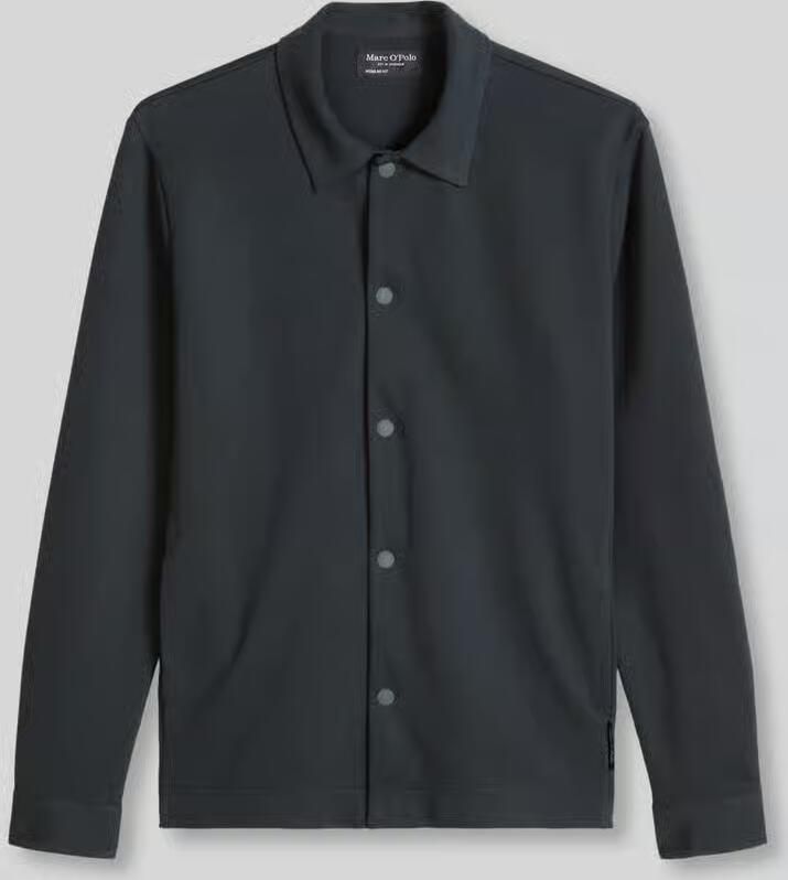 Marc O'Polo Hemdjack met regular fit van katoenmix