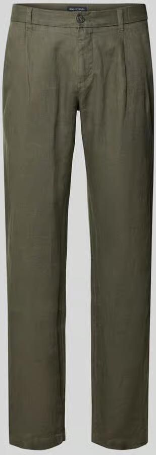Marc O'Polo Linnen broek model 'OSBY JOGGER PLEATS' - Foto 2