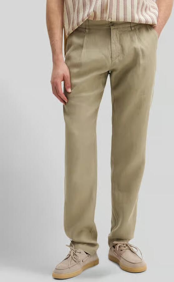 Marc O'Polo Linnen broek model 'OSBY JOGGER PLEATS' - Foto 3